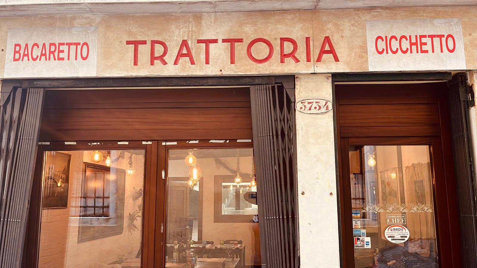 Trattoria Bacaretto Cicchetto Venice