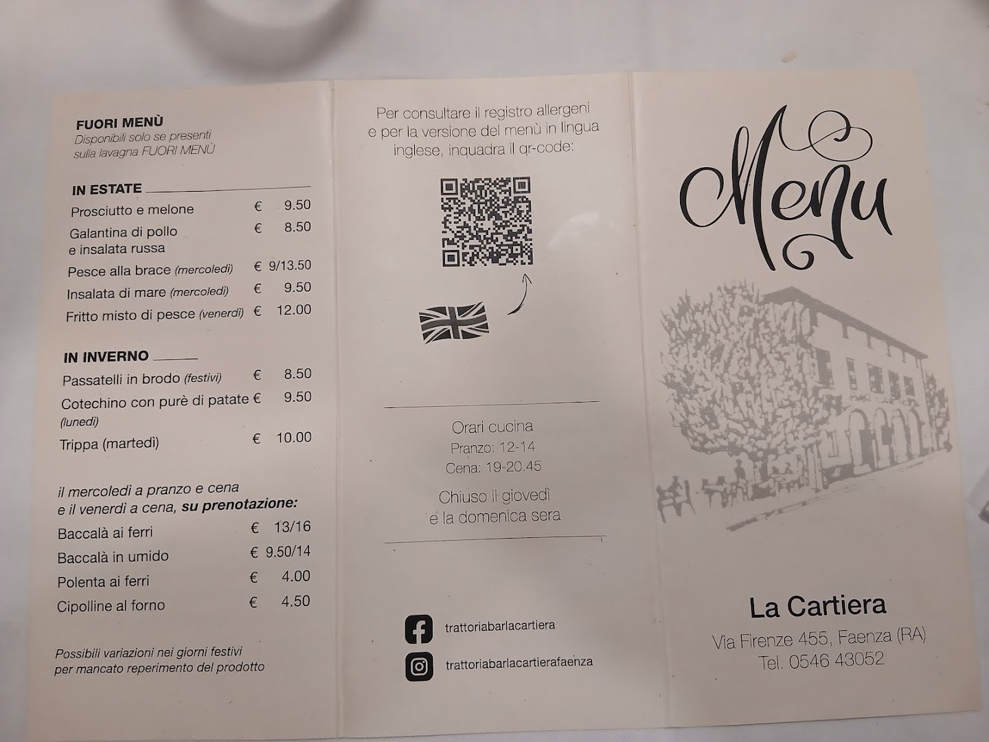 Trattoria Bar La Cartiera