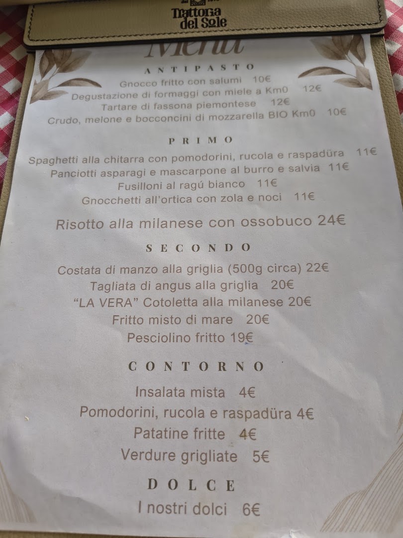 Trattoria Del Sole - Ristorante Tipico Lombardo