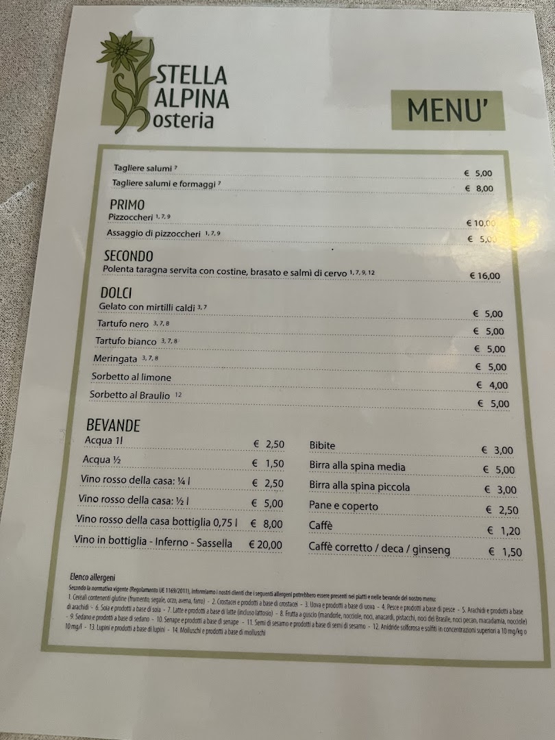 Trattoria Stella Alpina, Gerola Alta