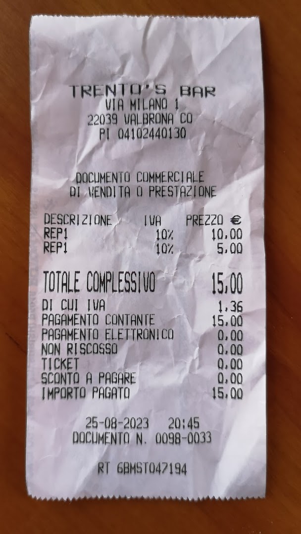 Trento's Bar