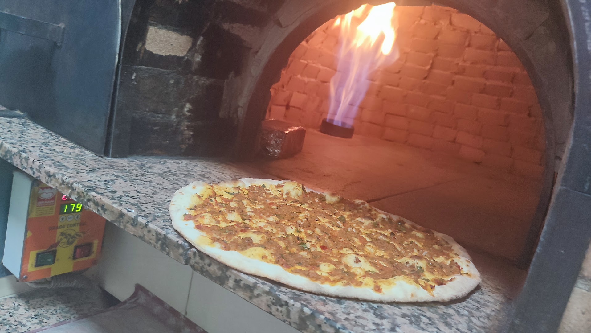 Turkish Istanbul pizza kebap