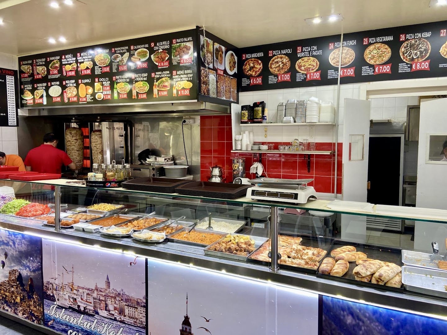 Turkish Kebab and Pizza