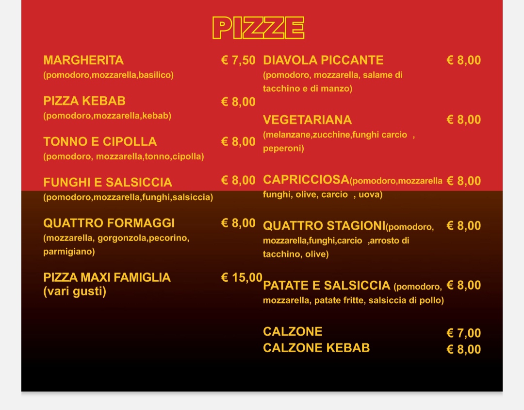 TURKISH KEBAB E PIZZERIA
