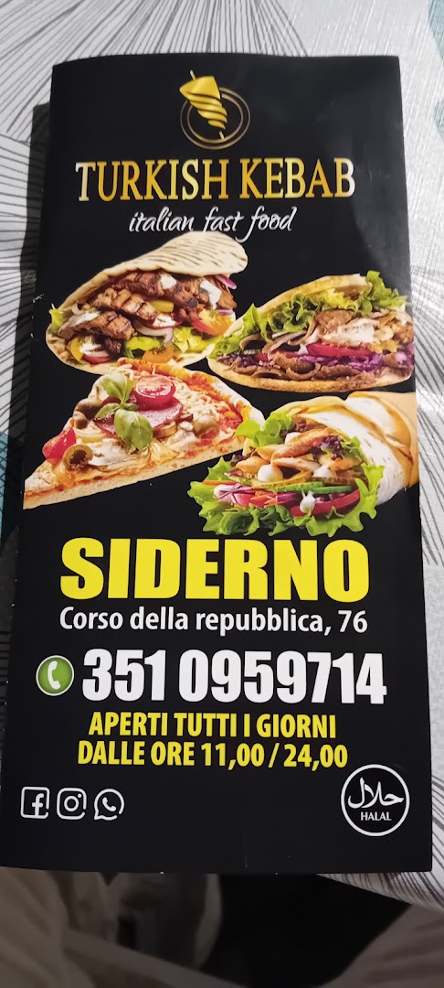 Turkish Kebab Italian Fast food