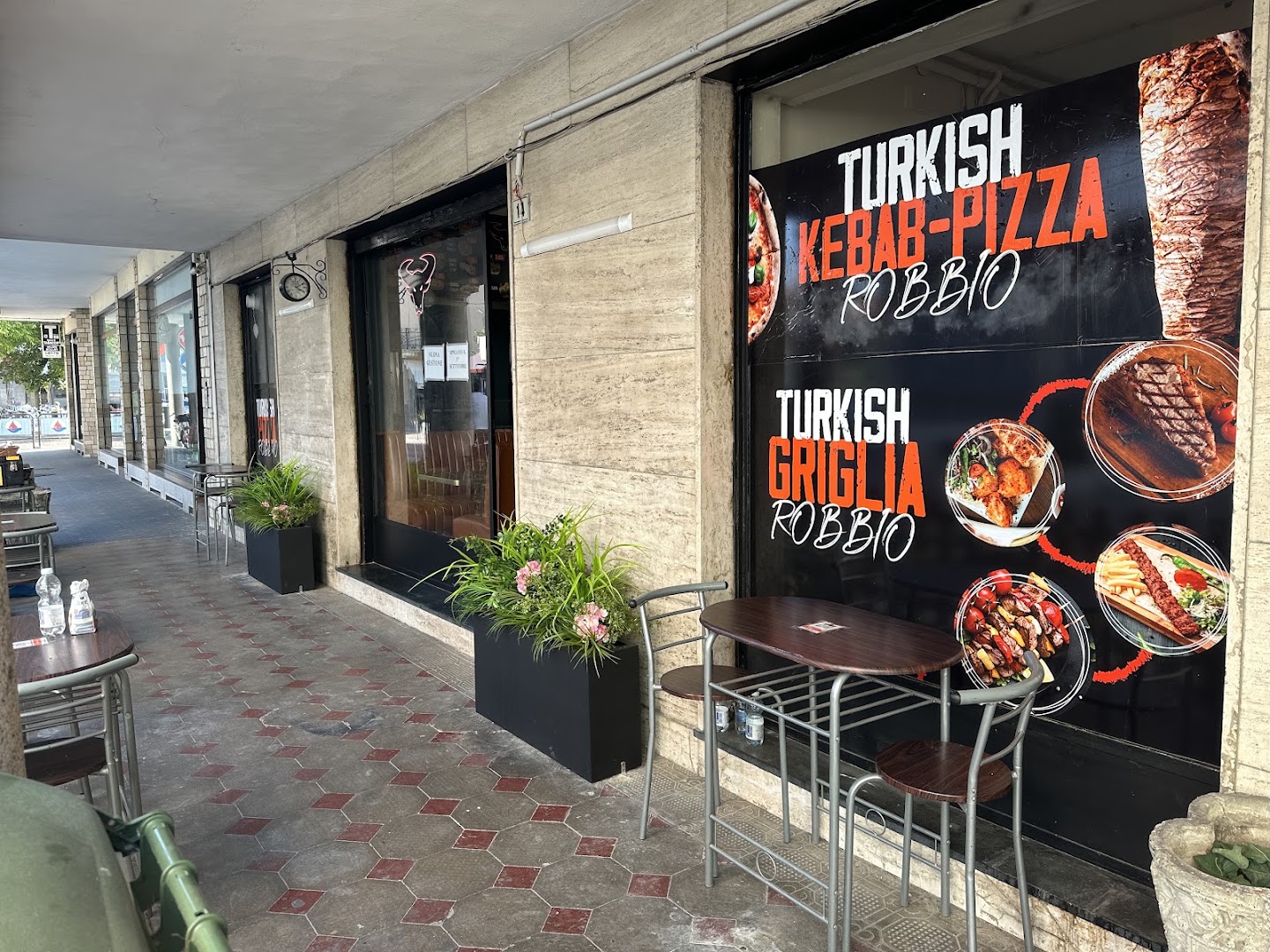 Turkish kebab pizza griglia robbio, Robbio