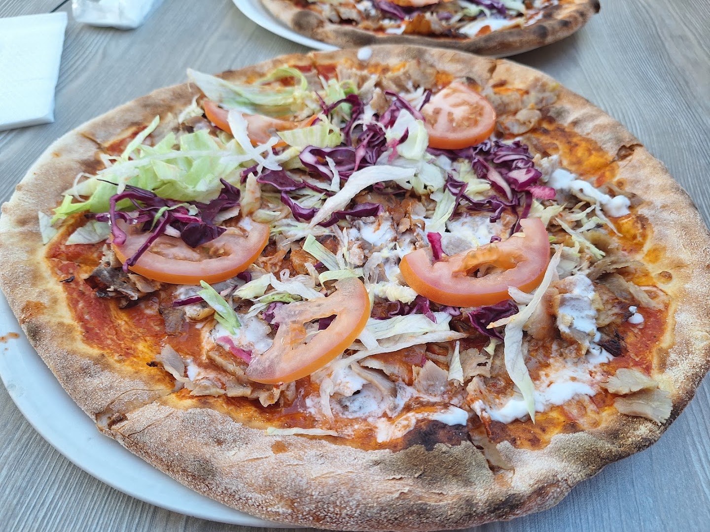 Turkish kebap pizza