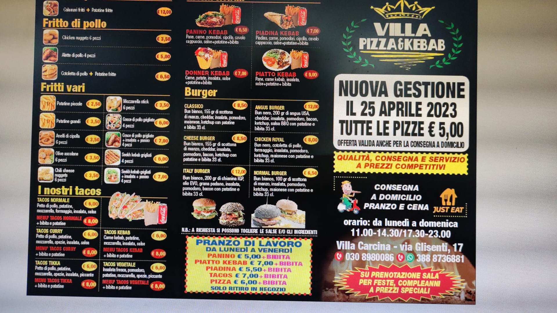 Villa pizza & kebab