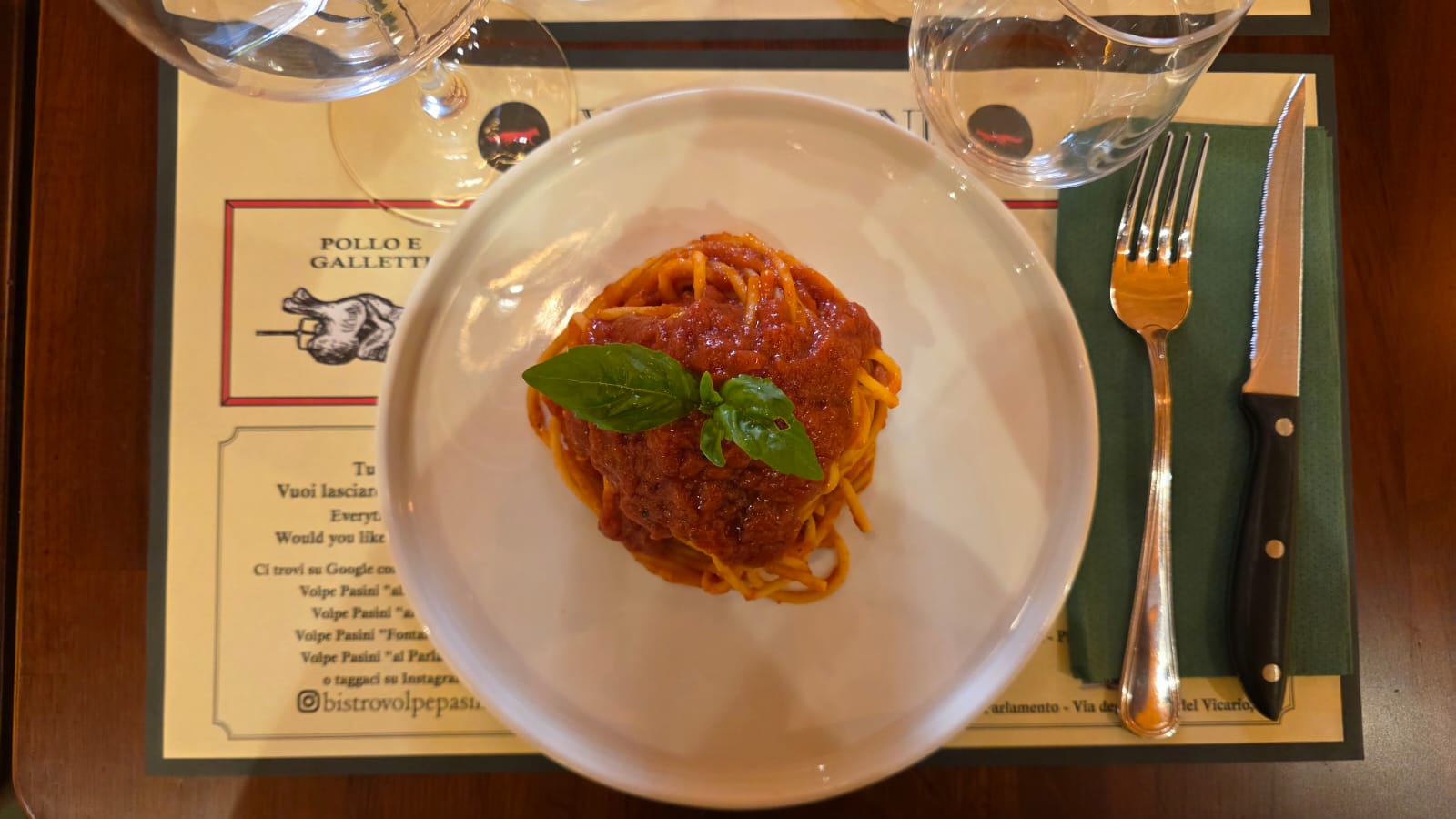 VOLPE PASINI BISTRO ITALIANO " AL PARLAMENTO", Roma
