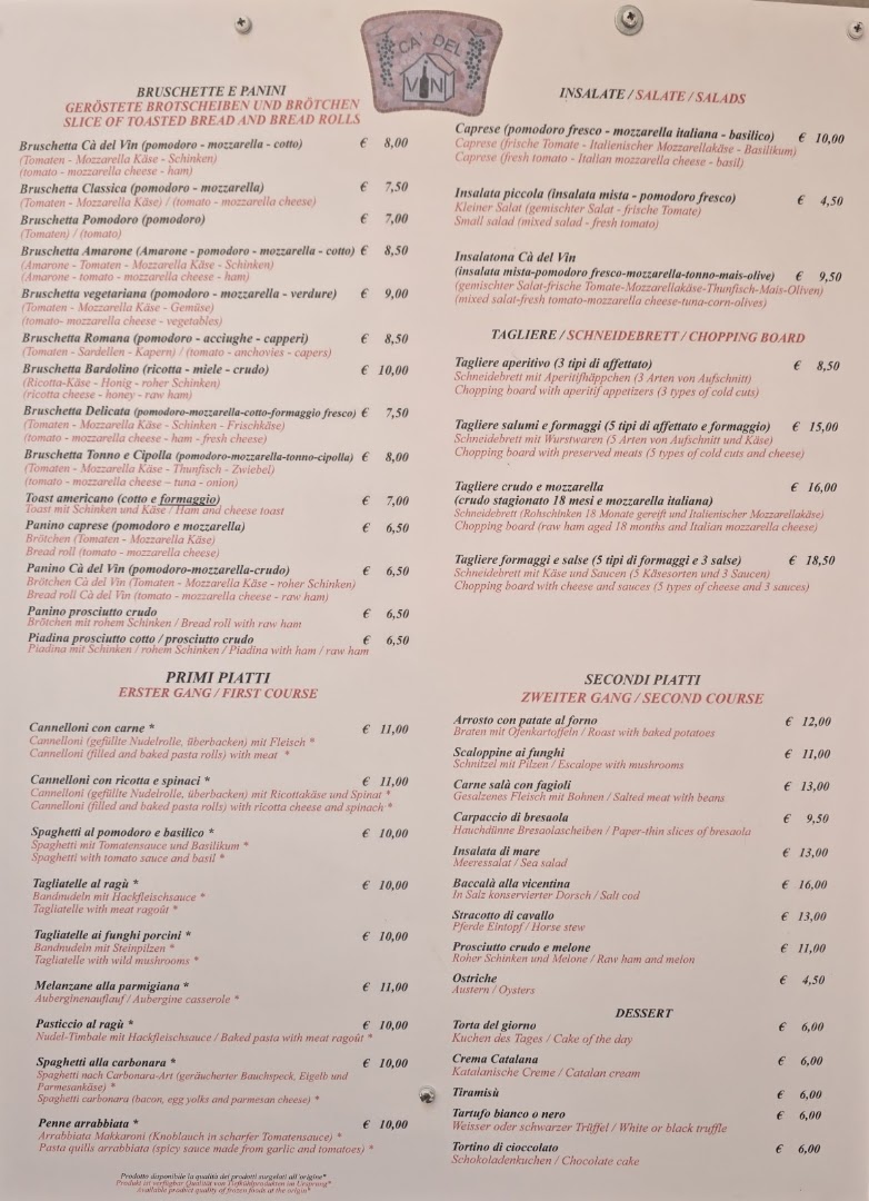Wine bar ca del vin
