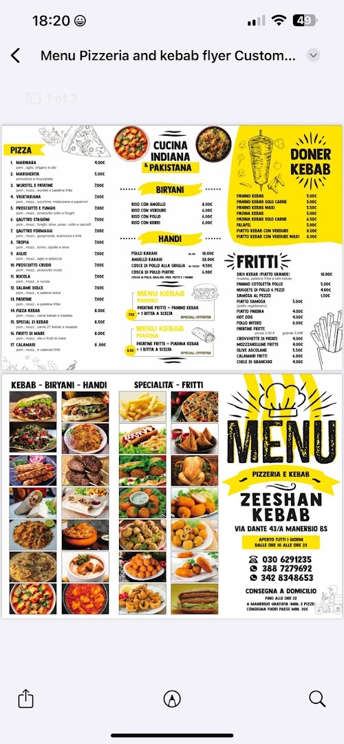 ZEESHAN KEBAB & RESTAURANT HALAL, Manerbio