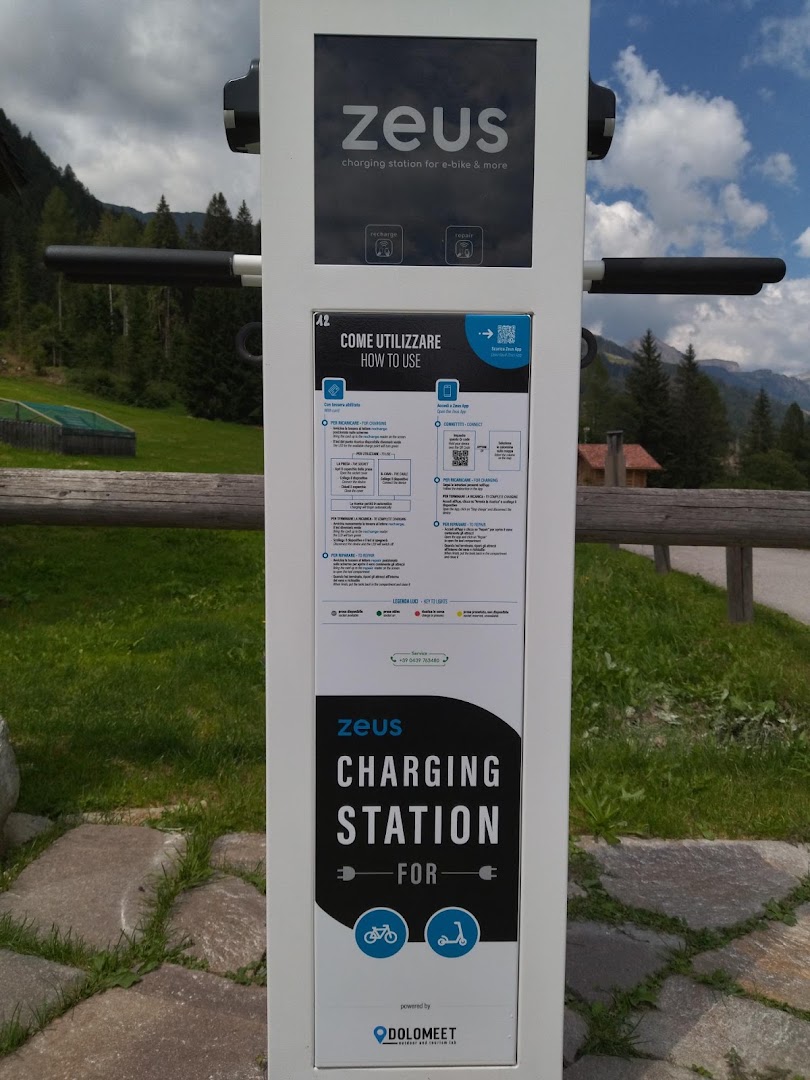 Zeus Stazione di ricarica e-bike ACSM, Primiero San Martino di Castrozza