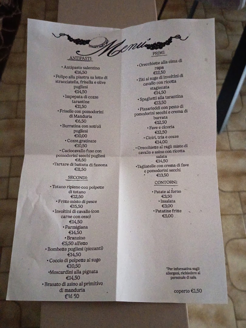 Zia Nicoletta - Trattoria Famigliare specialità salentine